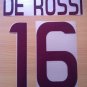 DE ROSSI 16 AS ROMA AWAY 2011 2012 NAME NUMBER SET NAMESET KIT PRINT NUMBERING