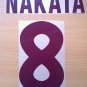 NAKATA 8 AS ROMA AWAY 2000 2002 NAME NUMBER SET NAMESET KIT PRINT NUMBERING