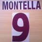 MONTELLA 9 AS ROMA AWAY 2000 2002 NAME NUMBER SET NAMESET KIT PRINT NUMBERING