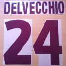 DELVECCHIO 24 AS ROMA AWAY 2000 2002 NAME NUMBER SET NAMESET KIT PRINT NUMBERING