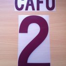 CAFU 2 AS ROMA AWAY 2002 2003 NAME NUMBER SET NAMESET KIT PRINT NUMBERING