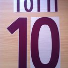 TOTTI 10 AS ROMA AWAY 2002 2003 NAME NUMBER SET NAMESET KIT PRINT NUMBERING