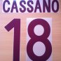 CASSANO 18 AS ROMA AWAY 2002 2003 NAME NUMBER SET NAMESET KIT PRINT NUMBERING