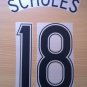 SCHOLES 18 MANCHESTER UNITED AWAY 2006 2007 NAME NUMBER SET NAMESET KIT PRINT