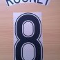ROONEY 8 MANCHESTER UNITED AWAY 2006 2007 NAME NUMBER SET NAMESET KIT PRINT