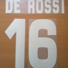 DE ROSSI 16 AS ROMA HOME 2008 2009 NAME NUMBER SET NAMESET KIT PRINT NUMBERING