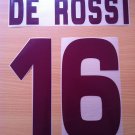 DE ROSSI 16 AS ROMA AWAY 2008 2009 NAME NUMBER SET NAMESET KIT PRINT NUMBERING