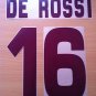 DE ROSSI 16 AS ROMA AWAY 2008 2009 NAME NUMBER SET NAMESET KIT PRINT NUMBERING