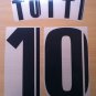 TOTTI 10 AS ROMA THIRD 2005 2006 NAME NUMBER SET NAMESET KIT PRINT NUMBERING