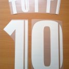 TOTTI 10 AS ROMA HOME 2005 2006 NAME NUMBER SET NAMESET KIT PRINT NUMBERING