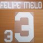 FELIPE MELO 3 GALATASARAY HOME 2012 2013 NAME NUMBER SET NAMESET KIT PRINT