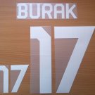BURAK YILMAZ 17 GALATASARAY HOME 2012 2013 NAME NUMBER SET NAMESET KIT PRINT
