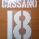 CASSANO 18 AS ROMA HOME 2003 2004 NAME NUMBER SET NAMESET KIT PRINT NUMBERING