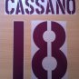 CASSANO 18 AS ROMA AWAY 2003 2004 NAME NUMBER SET NAMESET KIT PRINT NUMBERING