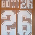GUTI 26 REAL MADRID AWAY 1995 1996 NAME NUMBER SET NAMESET KIT PRINT RETRO