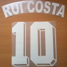 RUI COSTA 10 FIORENTINA HOME 1998 1999 NAME NUMBER SET NAMESET KIT PRINT