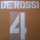 DE ROSSI 4 AS ROMA HOME 2003 2004 NAME NUMBER SET NAMESET KIT PRINT NUMBERING