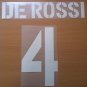 DE ROSSI 4 AS ROMA HOME 2003 2004 NAME NUMBER SET NAMESET KIT PRINT NUMBERING