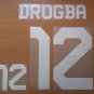 DROGBA 12 GALATASARAY HOME 2012 2013 NAME NUMBER SET NAMESET KIT PRINT NUMBERING