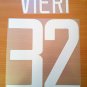 VIERI 32 INTERNAZIONALE HOME 2002 2004 NAME NUMBER SET NAMESET KIT PRINT
