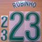 ROBINHO 23 BRAZIL HOME WORLD CUP GERMANY 2006 NAME NUMBER SET NAMESET KIT PRINT