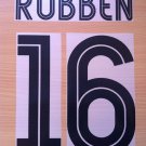 ROBBEN 16 CHELSEA AWAY UCL 2004 2006 NAME NUMBER SET NAMESET KIT PRINT
