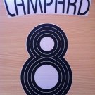 LAMPARD 8 CHELSEA AWAY THIRD UCL 2006 2008 NAME NUMBER SET NAMESET KIT PRINT
