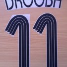 DROGBA 11 CHELSEA AWAY THIRD UCL 2006 2008 NAME NUMBER SET NAMESET KIT PRINT