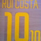 RUI COSTA 10 PORTUGAL HOME WORLD CUP 2002 NAME NUMBER SET NAMESET KIT PRINT