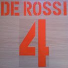 DE ROSSI 4 AS ROMA THIRD 2003 2004 NAME NUMBER SET NAMESET KIT PRINT NUMBERING