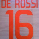 DE ROSSI 16 AS ROMA THIRD 2011 2012 NAME NUMBER SET NAMESET KIT PRINT NUMBERING