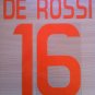 DE ROSSI 16 AS ROMA THIRD 2011 2012 NAME NUMBER SET NAMESET KIT PRINT NUMBERING