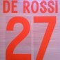 DE ROSSI 27 AS ROMA THIRD 2002 2003 NAME NUMBER SET NAMESET KIT PRINT NUMBERING