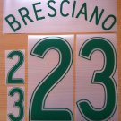 BRESCIANO 23 AUSTRALIA 2006 2008 NAME NUMBER SET NAMESET KIT PRINT NUMBERING