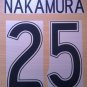 NAKAMURA 25 CELTIC HOME UCL 2006 2008 NAME NUMBER SET NAMESET KIT PRINT