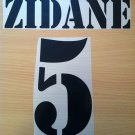 ZIDANE 5 REAL MADRID HOME 2001 2002 NAME NUMBER SET NAMESET KIT PRINT