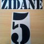 ZIDANE 5 REAL MADRID HOME 2001 2002 NAME NUMBER SET NAMESET KIT PRINT
