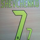 ANDRIY SHEVCHENKO 7 MILAN 2004 2007 THIRD UCL NAME NUMBER SET NAMESET KIT PRINT