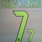 ANDRIY SHEVCHENKO 7 MILAN 2004 2007 THIRD UCL NAME NUMBER SET NAMESET KIT PRINT