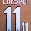 HERNAN CRESPO 11 MILAN 2004 2005 NAME NUMBER SET NAMESET KIT PRINT NUMBERING