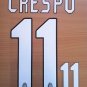 HERNAN CRESPO 11 MILAN 2004 2005 NAME NUMBER SET NAMESET KIT PRINT NUMBERING
