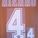 HIERRO 4 REAL MADRID AWAY 1992 1996 NAME NUMBER SET NAMESET KIT PRINT RETRO