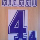 HIERRO 4 REAL MADRID HOME 1992 1996 NAME NUMBER SET NAMESET KIT PRINT RETRO