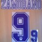 ZAMORANO 9 REAL MADRID HOME 1992 1996 NAME NUMBER SET NAMESET KIT PRINT RETRO