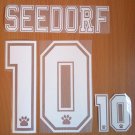 SEEDORF 10 REAL MADRID AWAY 1996 1998 NAME NUMBER SET NAMESET KIT PRINT RETRO