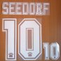 SEEDORF 10 REAL MADRID AWAY 1996 1998 NAME NUMBER SET NAMESET KIT PRINT RETRO