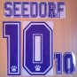 SEEDORF 10 REAL MADRID HOME 1996 1998 NAME NUMBER SET NAMESET KIT PRINT RETRO