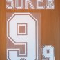 DAVOR SUKER 9 REAL MADRID AWAY 1996 1998 NAME NUMBER SET NAMESET KIT PRINT RETRO