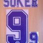DAVOR SUKER 9 REAL MADRID HOME 1996 1998 NAME NUMBER SET NAMESET KIT PRINT RETRO