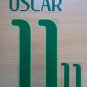 OSCAR 11 BRAZIL HOME 2014 2015 NAME NUMBER SET NAMESET KIT PRINT WORLD CUP